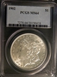 1902 $1 MS64