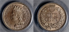 1864 1C Copper-Nickel MS65