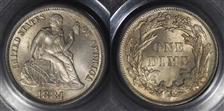 1884 10C MS65