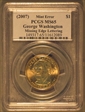 (2007) $1 Missing Edge Lettering George Washington MS65