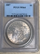 1887 $1 MS64