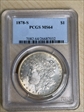 1878-S $1 MS64