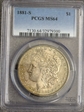 1881-S $1 MS64