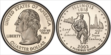 2003-S 25C Illinois PR69DCAM
