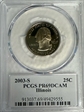 2003-S 25C Illinois PR69DCAM