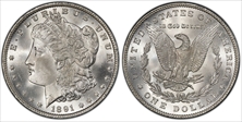 1891 $1 MS64