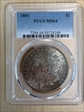 1891 $1 MS64