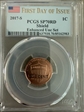 2017-S 1C Shield Enhanced Unc Set FDI SP70RD
