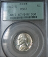 1942-S 5C MS67