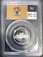 1999-S 25C New Jersey Silver PR69DCAM