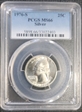 1976-S 25C Silver MS66