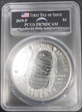 2019-P $1 Apollo 11 50th Anniversary  First Day of Issue-5 oz Silver Earth Rising AMF PR70DCAM