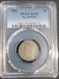 1883 5C No CENTS XF45