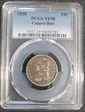 1838 25C Capped Bust VF30