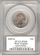 2005-D 25C West Virginia Satin Finish SP68