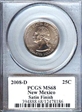 2008-D 25C New Mexico Satin Finish SP68