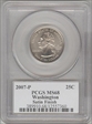 2007-P 25C Washington Satin Finish SP68