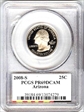 2008-S 25C Arizona PR69DCAM