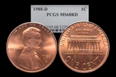 1988-D 1C MS68RD