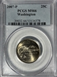 2007-P 25C Washington MS66