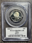 2002-S 25C Ohio Silver PR69DCAM