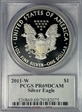 2011-W $1 Silver Eagle Moy Signature PR69DCAM