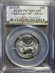 2011-S 25C Chickasaw NP - Silver PR70DCAM