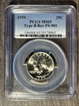 1959 25C Type B Reverse, FS-901 MS65