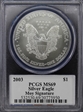 2003 $1 Silver Eagle Moy Signature MS69