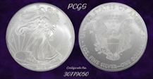 2008 $1 Silver Eagle Moy Signature MS69