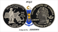 2000-S 25C Massachusetts PR70DCAM