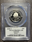 2008-S 25C Arizona Silver PR69DCAM