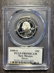 2008-S 25C New Mexico Silver PR69DCAM