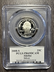 2008-S 25C Alaska Silver PR69DCAM