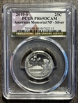 2019-S 25C American Memorial NP - Silver PR69DCAM
