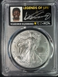 2023 $1 Silver Eagle Legends of Life First Day of Issue Vladimir Guerre MS70