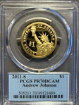 2011-S $1 Andrew Johnson PR70DCAM