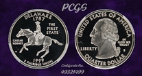 1999-S 25C Delaware Silver PR69DCAM