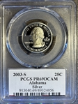 2003-S 25C Alabama Silver PR69DCAM