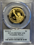 2010-S $1 Franklin Pierce PR70DCAM