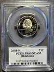 2008-S 25C Oklahoma PR69DCAM