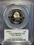 2008-S 25C New Mexico PR69DCAM