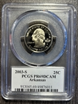 2003-S 25C Arkansas PR69DCAM