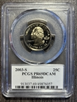 2003-S 25C Illinois PR69DCAM