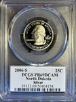 2006-S 25C North Dakota Silver PR69DCAM