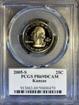 2005-S 25C Kansas PR69DCAM