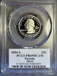 2004-S 25C Florida Silver PR69DCAM