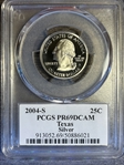 2004-S 25C Texas Silver PR69DCAM