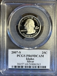 2007-S 25C Idaho Silver PR69DCAM
