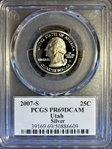 2007-S 25C Utah Silver PR69DCAM